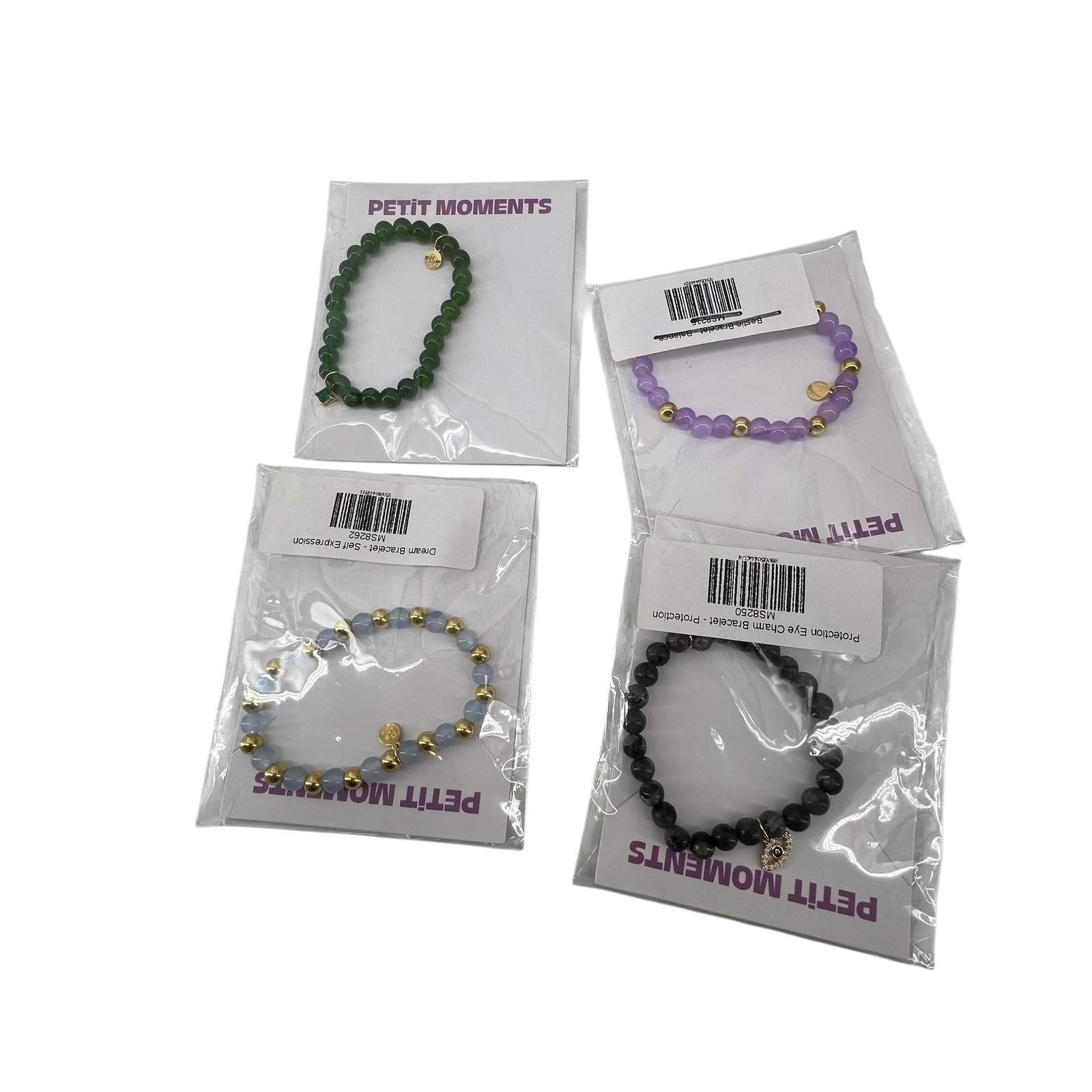 Petit Moments Lot Of 4 Bead Bracelets New Evil Eye Dream Great Gift Nordstrom 20$